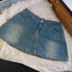 Jean Mini Skirt
