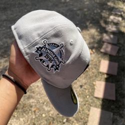 New Era Texas Rangers Gray 1995 MLB All-Star Game Sky Blue Undervisor 59FIFTY Fitted Hat