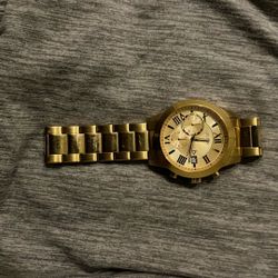 GUESS Men’s 45mm Gold Tone Watch