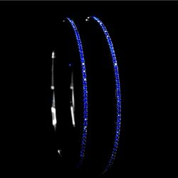 Blue Hoop Earrings 