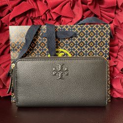 New Tory Burch thea continental wallet & Cardholder Detachable I.D Card Case 