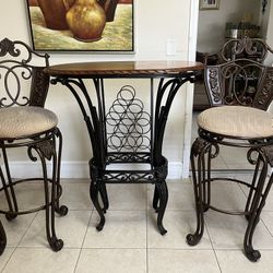 Bar Stool And Table 