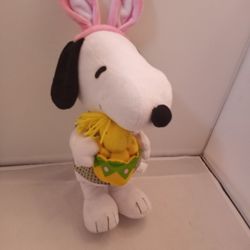 Gemmy Peanuts Animated Side Stepper Snoopy And Woodstock 