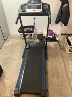 Treadmill like new folding and has incline