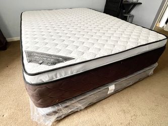 Brand New 13" Thick Pillow Top Mattress And Boxspring