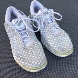 Vintage Nike Womens Running Shoes Woven Ribbon Fabric Upper Size 9