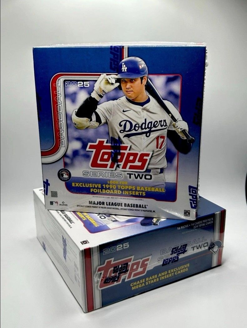 2025 Topps Series 2 MLB Baseball New Licensed Trading Cards Lot Of 2