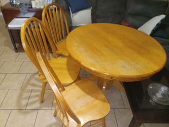 Wooden Table/3 Chairs