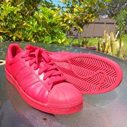 adidas superstar adicolor red