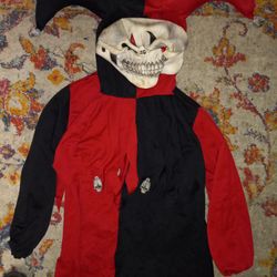 Boys Medium Halloween Costume Jester Joker 