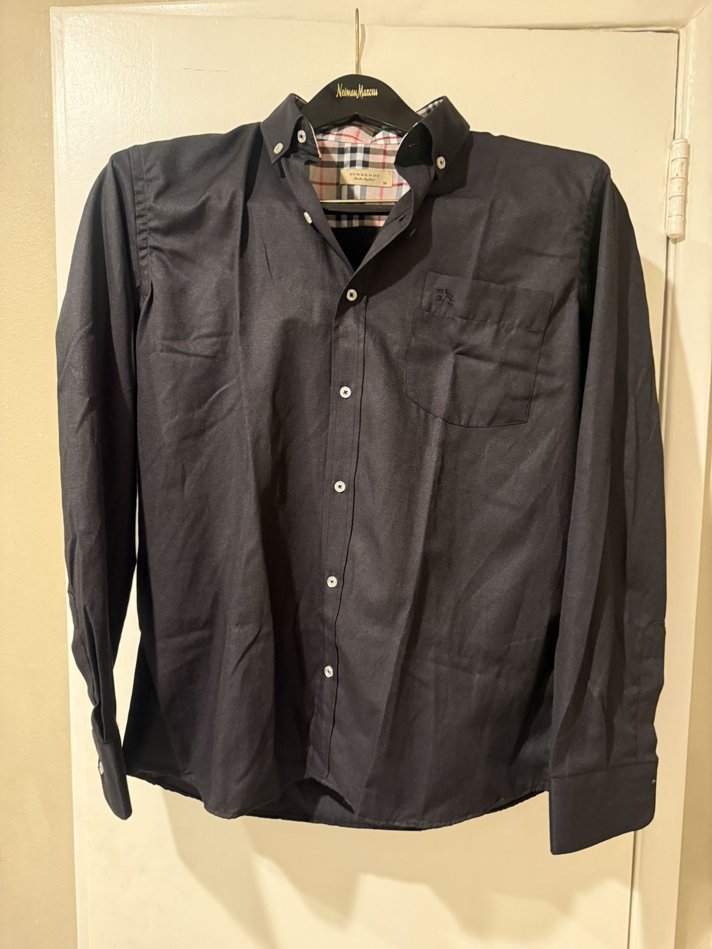 Burberry Brit Black Cotton Dress Shirt