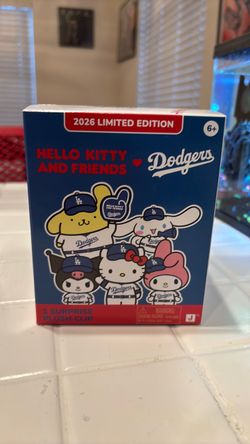 Kuromi Hello Kitty and Friends Dodgers Plush
