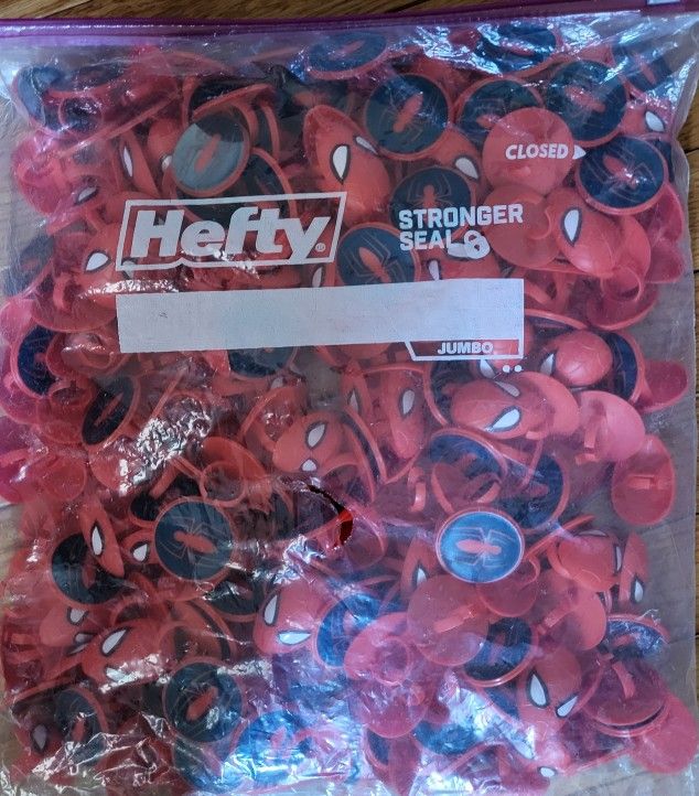 Spiderman Rings
full X-large bag / party
New
