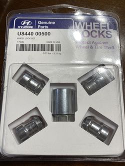 Hyundai Wheel Lock Kit OEM Genuine Part # U844000500