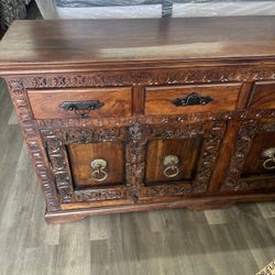 wood sideboard
