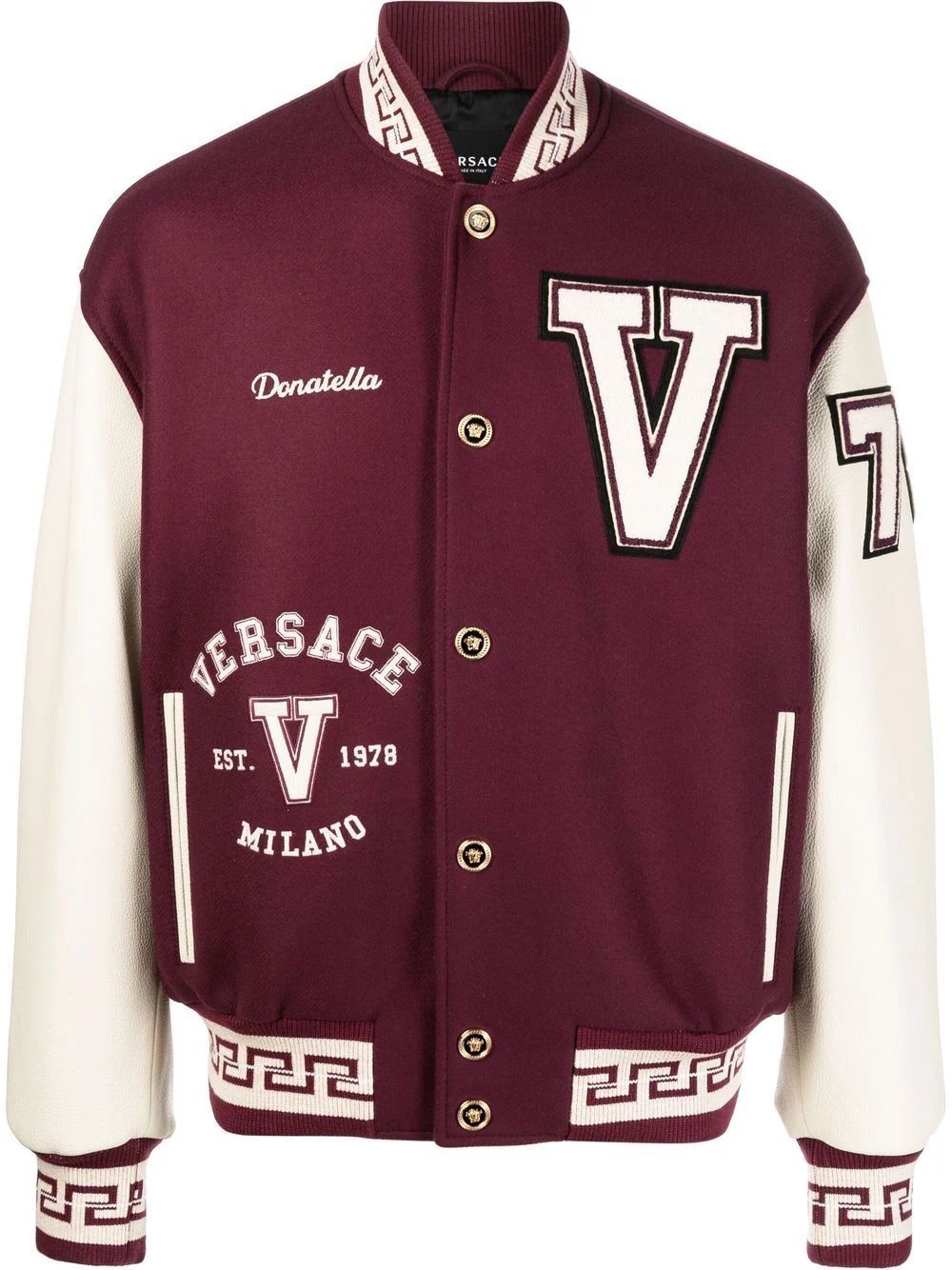 Versace varsity jacket As seen On MALUMA