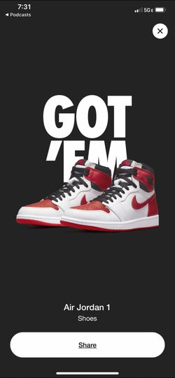 Jordan 1 Retro High OG Heritage US Men’s 10