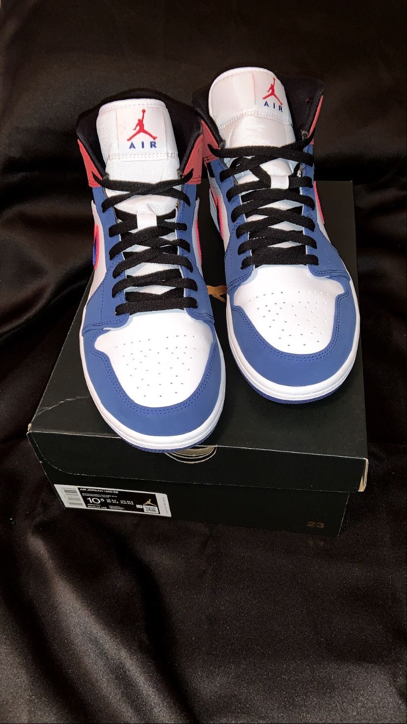 Jordan 1 Mid Multi Color Swoosh display picture 3