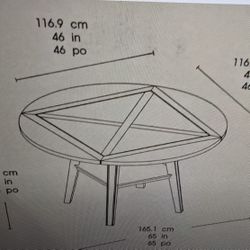 Solid Wood Extendable Dining Table