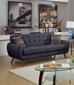 Brand new 82" ash black sofa