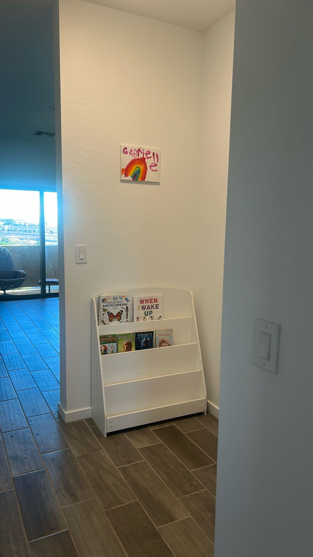 White Kids’ Book Display Shelf