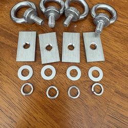 Stainless Steel Tie Down Eye Bolt Kit For Rhino