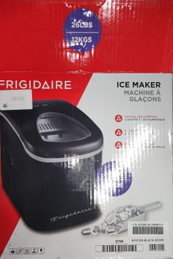 Frigidaire 26 lb Retro Bullet Ice Maker, Black, EFIC128