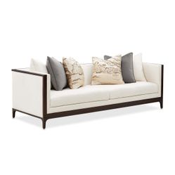 Belmont Place Espresso/Cream Sofa