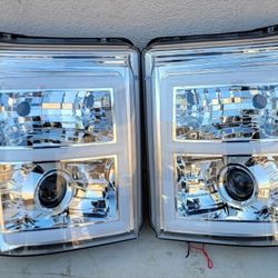 11-16 Ford F250 F350 F450 F550 Super Duty LED DRL Projector Headlights Luces Calaveras Micas Faros Focos Faroles 