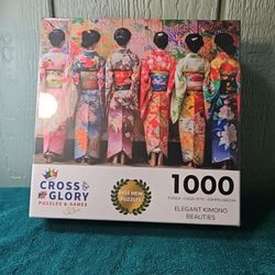 Cross & Glory Elegant Kimono Beauties 1000 Piece Artistic Jigsaw Puzzle