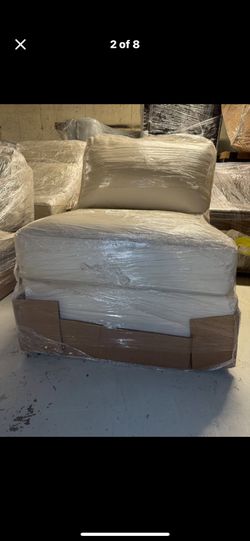 Macy’s Armless Chair – Modular Sectional Piece (Florida Coconut)