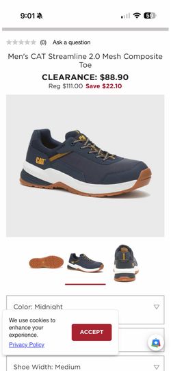 CAT Work Shoes / Size 10.5
