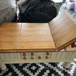 Ashley Wood / Off White French country coffee Table With Double storage!