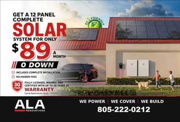 12 Solar Panels installed