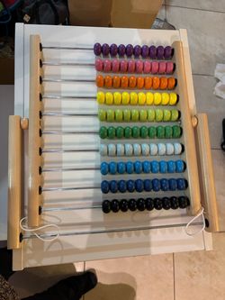 Melissa & Doug Abacus - Classic Wooden Educational Counting Toy With 100 Beads - SEE MY OTHER ITEMS
