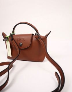 Leather cognac Longchamp