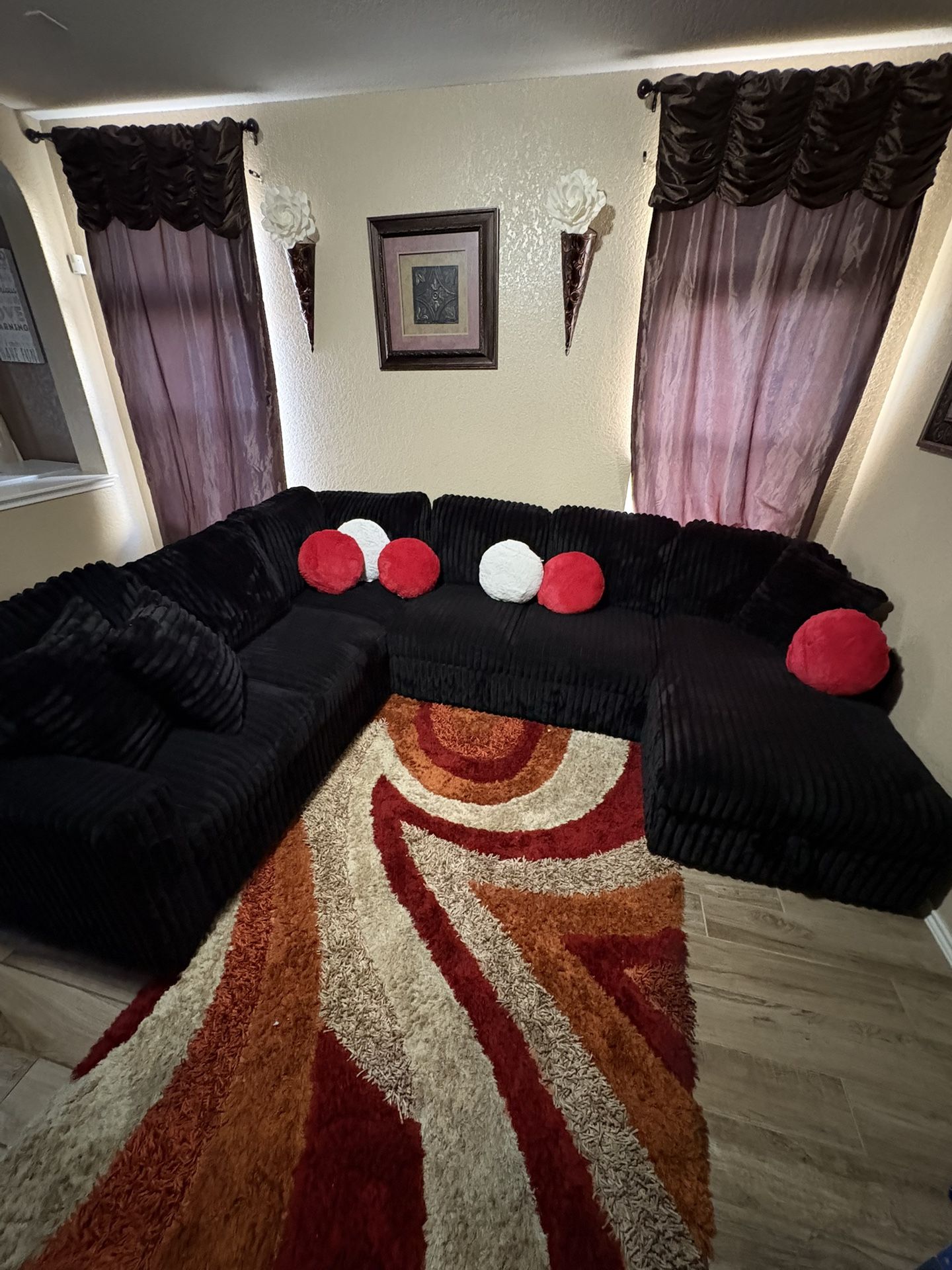 Soft Black Pullout Couches