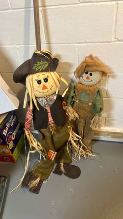 Fall Scarecrow Decorations Set of 2