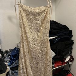 Gold Short Dress