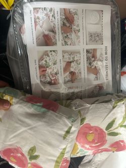 Floral bedding for baby