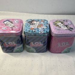 LOL Surprise  Tins Collection  Lot of 3 Brand New Sealed