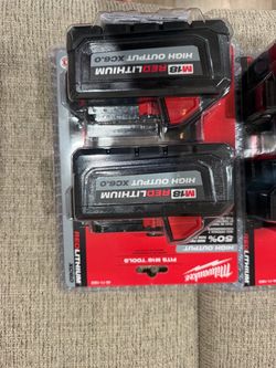 Milwaukee M18 Red Lithium Batteries