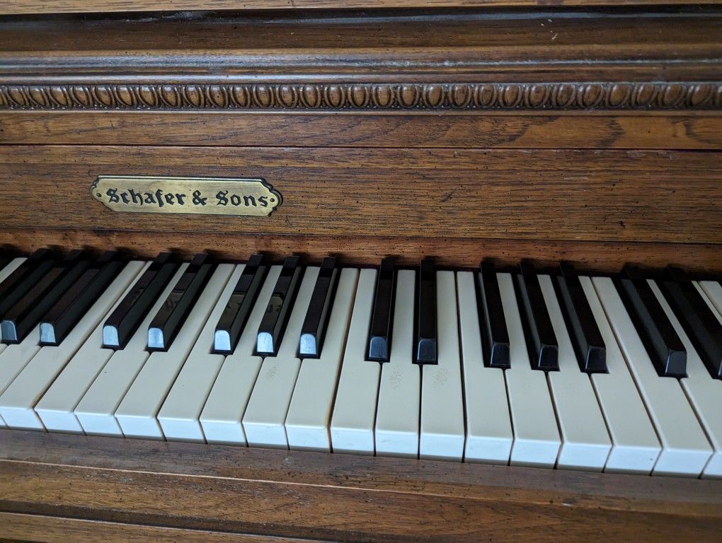 Schafer and Sons Upright Piano