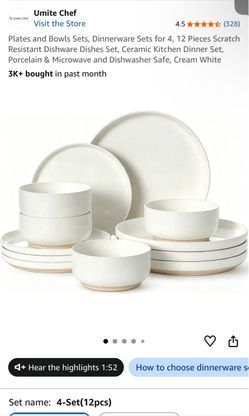 brand new dinnerware set