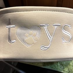 Dogs Toy Bin. Toy Box. Great Easter basket for dog lover or the pup 