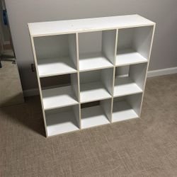 Medium White Shelve Storage 