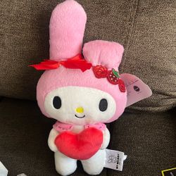 My Melody Valentines Day Plushie New 