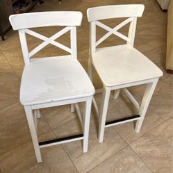 2 High Chairs (bar Stools)