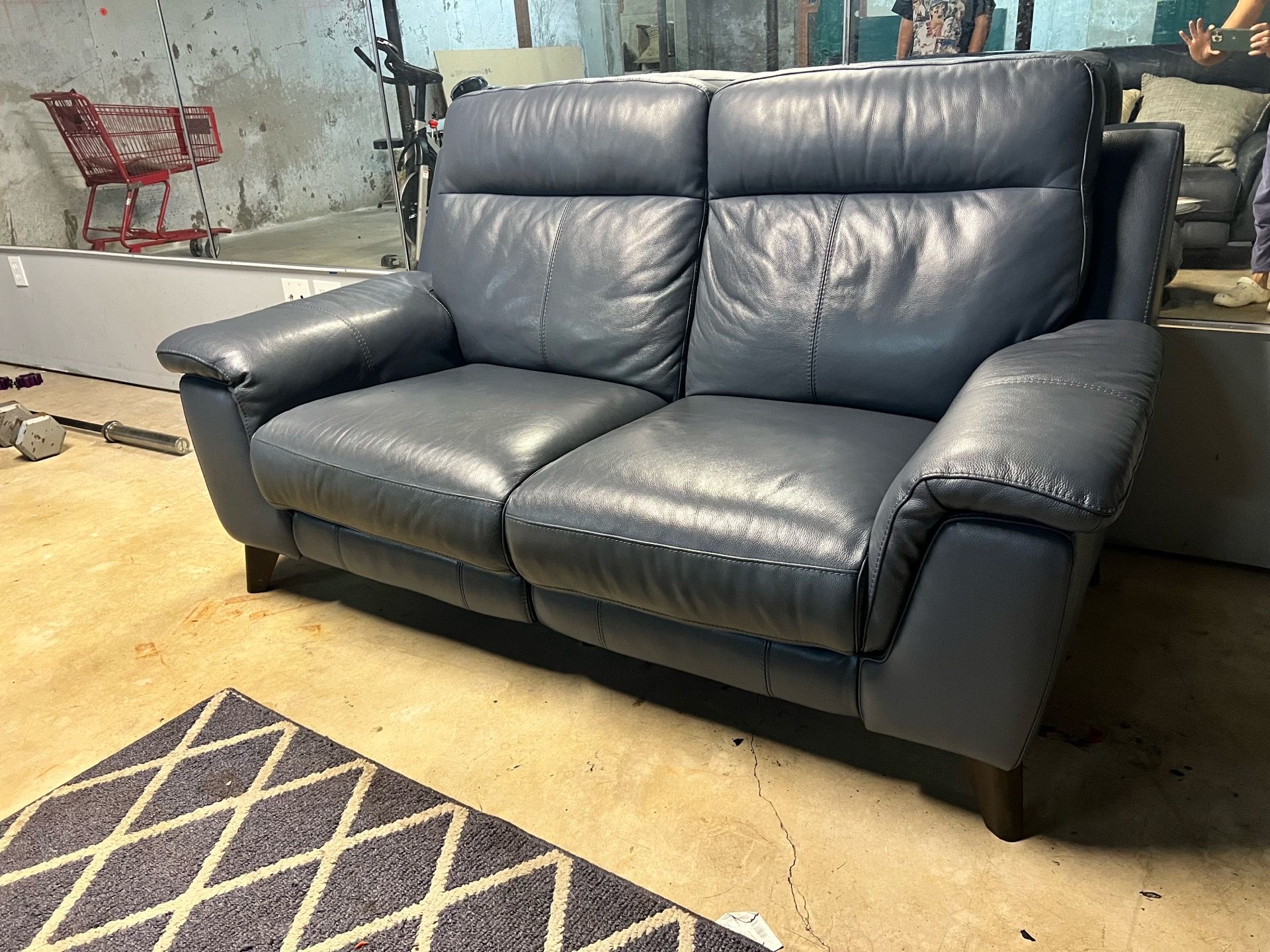 2 Matching Leather Couches