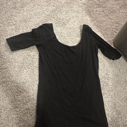 Black Scoop Neck Top